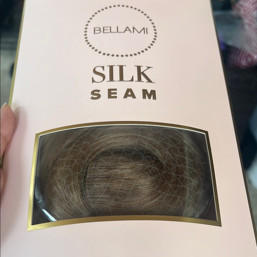SEALED BELLAMI Silk Seam Extensions in Ash Bronde 20”